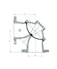 JM膜片式快开排泥阀 结构图 / 尺寸图